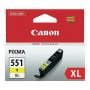 Γνήσιο Μελάνι CANON CLI-551BYXL Yellow - 275 σελ. (6446B001)