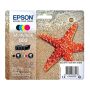 Γνήσιο Πακέτο 4 Μελανιών EPSON 603 Multipack Black/Cyan/Magenta/Yellow - Black 1 x 150 σελ. & CMY 3 x 130 σελ. (C13T03U64010)