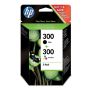 Γνήσιο Μελάνι HP 300 Black + 300 Color   B:200Pgs \ C:165Pgs  (CN637EE)