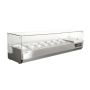 Salad Bar DYNAMIC GN 1/3 1655SB - Ψυχόμενη επιτραπέζια βιτρίνα 72Lt με 7 θέσεις