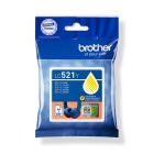 Γνήσιο Μελάνι BROTHER LC-521Y Yellow - 500 σελ.