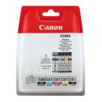 Γνήσιο Μελάνι CANON PGI580BK CLI581BK,C,M,Y Multi Pack Black Colour