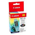 Γνήσιο Μελάνι CANON BCI-21C Tri-Color - 200 σελ. (0955A002AA)