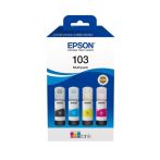 Γνήσιο Πακέτο 4 μελανιών EPSON 103 1 x Black/Cyan/Magenta/Yellow - (B x 7.500 σελ. & C/M/Y x 4.500 σελ.) (C13T00S64A)