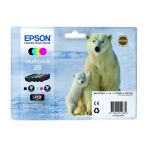 Γνήσιο Πακέτο 4 Μελανιών EPSON 26 T261640 Polar Bear Multipack Black/Cyan/Magenta/Yellow (C13T26164010)