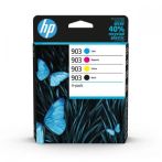 Γνήσιο Μελάνι HP 903 4-PACK (6ZC73AE)-(Black 300 σελ./ Tri-color 315 σελ.)