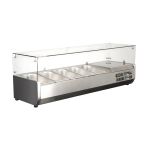 Salad Bar DYNAMIC GN 1/3 1305SB - Ψυχόμενη επιτραπέζια βιτρίνα 52Lt με 5 θέσεις
