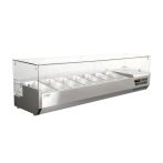 Salad Bar DYNAMIC GN 1/3 1655SB - Ψυχόμενη επιτραπέζια βιτρίνα 72Lt με 7 θέσεις