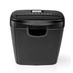 Καταστροφέας Εγγράφων NEDIS Strip Cut 6 Φύλλων με Κάδο 10lt (PASH112BKA4)