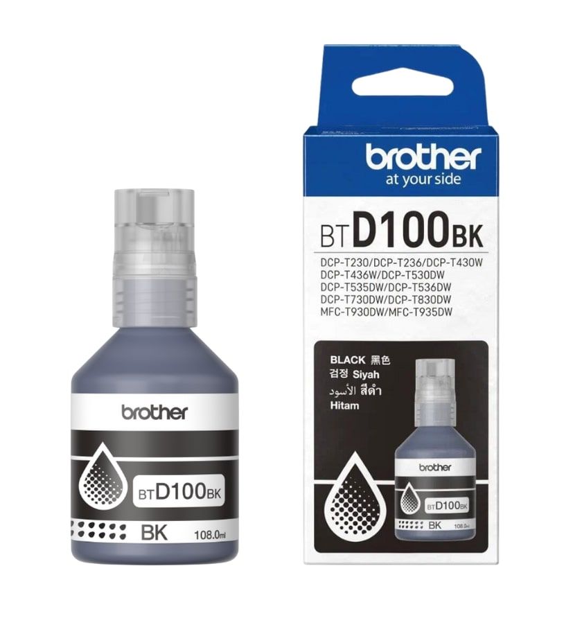 Γνήσιο Μελάνι BROTHER BTD100BK Black - 7.500 σελ.