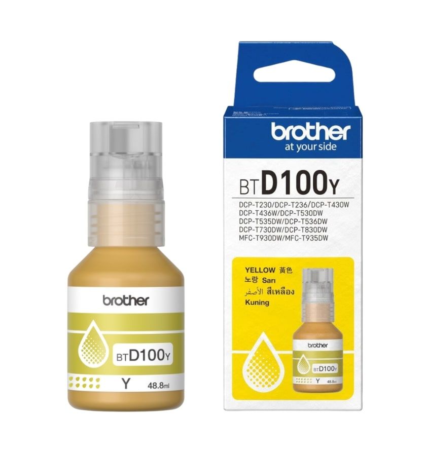 Γνήσιο Μελάνι BROTHER BTD100Y Yellow - 5.000 σελ.