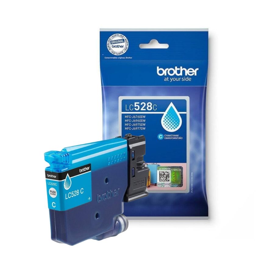 Γνήσιο Μελάνι BROTHER LC-528C Cyan - 5.000 σελ.