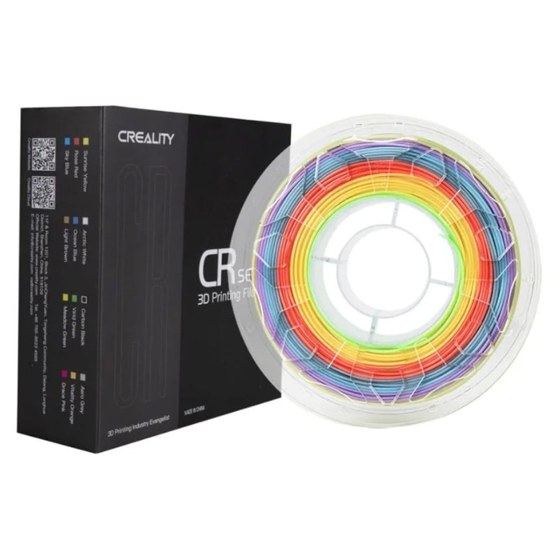 3D Printer Filament Creality CR-PLA 1.75mm Spool of 1Kg Rainbow (3301010010)