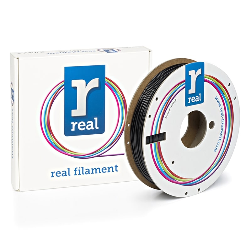 3D Printer Filament REAL PETG 1.75mm Spool of 0.5Kg Black (NLPETGSBLACK500MM175)