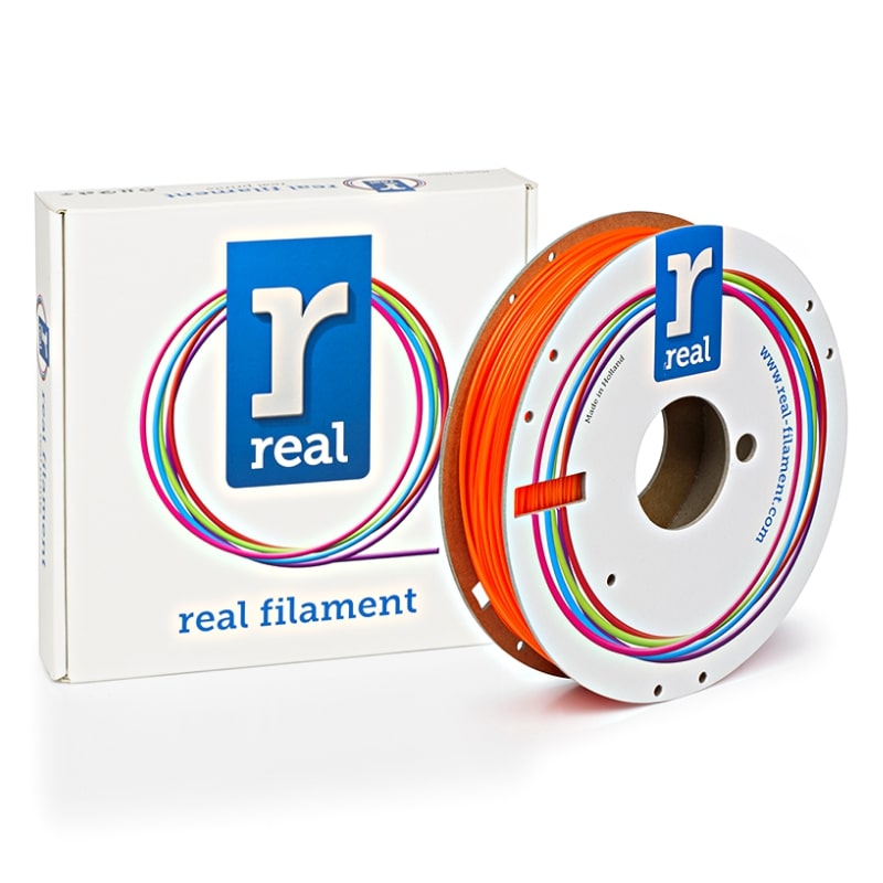 3D Printer Filament REAL PETG 1.75mm Spool of 0.5Kg Translucent Orange (NLPETGORANGE500MM175)