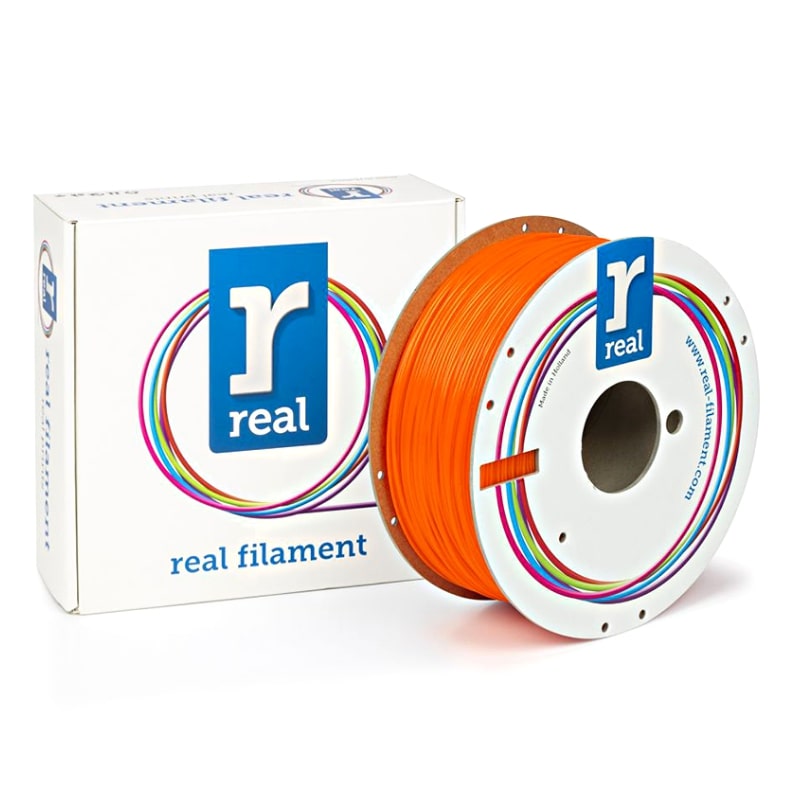 3D Printer Filament REAL PETG 1.75mm Spool of 1Kg Fluorescent Orange (NLPETGFORANGE1000MM175)