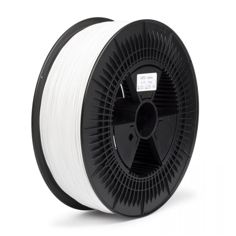 3D Printer Filament REAL PETG 1.75mm Spool of 5Kg White (NLPETGSWHITE5000MM175)