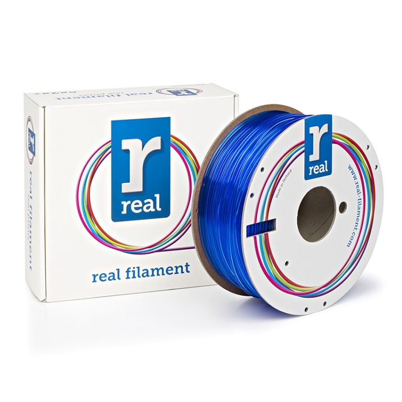 3D Printer Filament REAL PETG 2.85mm Spool of 1Kg Translucent Blue (NLPETGBLUE1000MM3)