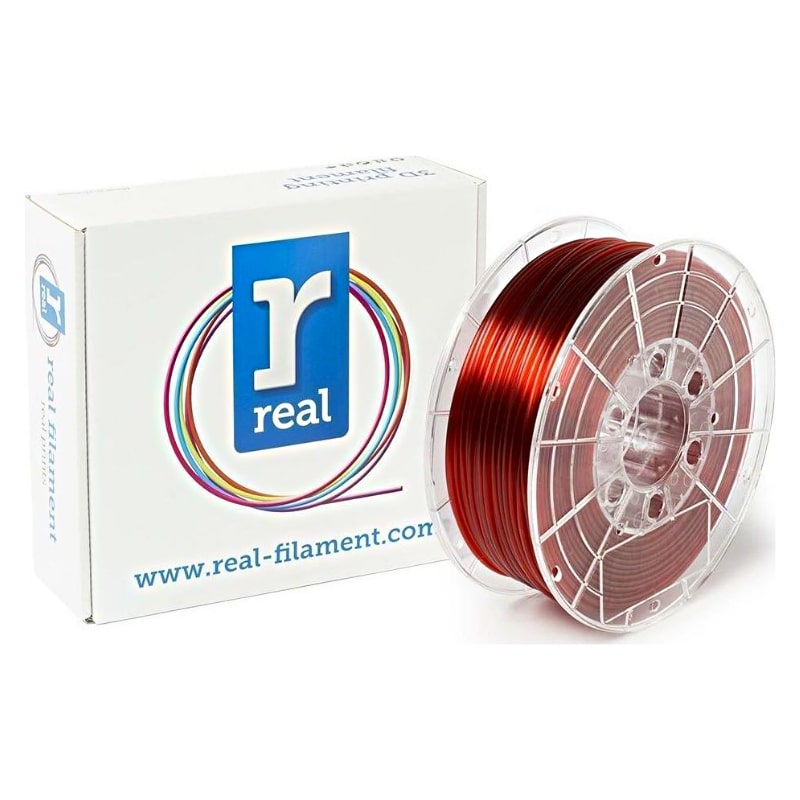 3D Printer Filament REAL PETG 2.85mm Spool of 1Kg Translucent Red (NLPETGRED1000MM3)