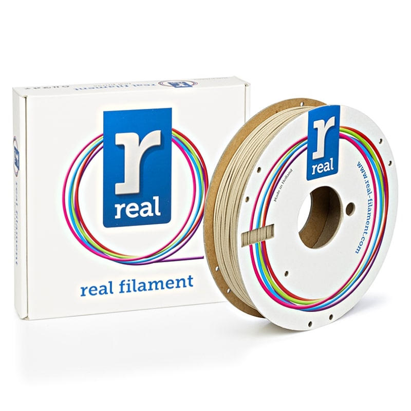 3D Printer Filament REAL PLA 1.75mm Spool of 0.5Kg Wood (NLPLAWOOD500MM175)