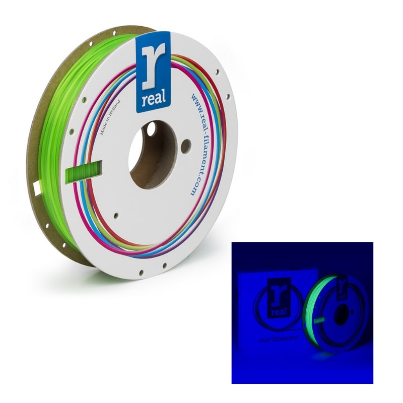 3D Printer Filament REAL PLA 1.75mm Spool of 0.5Kg Fluorescent Green (NLPLAFGREEN500MM175)