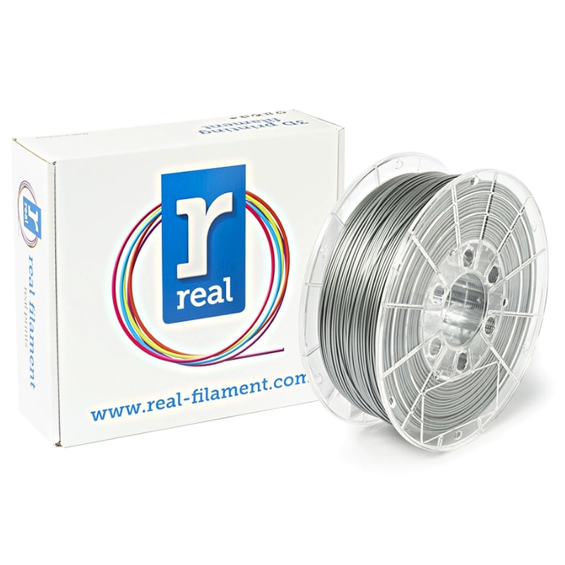 3D Printer Filament REAL PLA 1.75mm Spool of 0.75Kg Satin Silver (NLPLASATINSILVER750MM175)