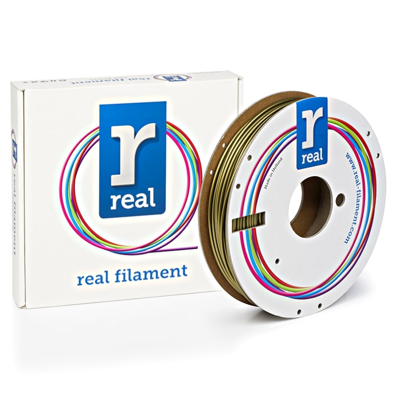 3D Printer Filament REAL PLA 2.85mm Spool of 0.5Kg Gold (NLPLAGOLD500MM3)
