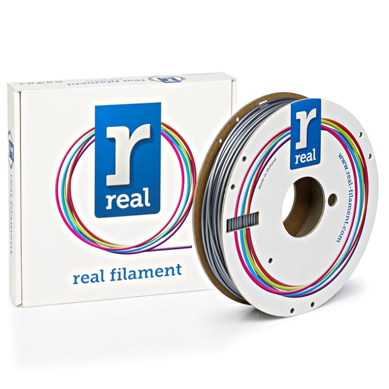 3D Printer Filament REAL PLA 2.85mm Spool of 0.5Kg Silver (NLPLASILVER500MM3)