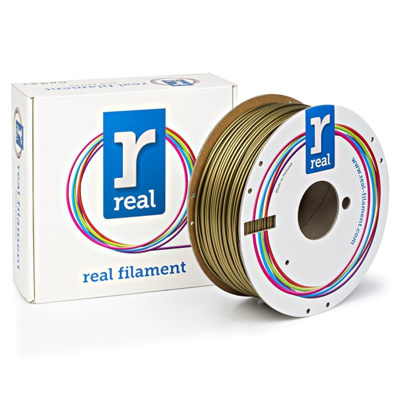 3D Printer Filament REAL PLA 2.85mm Spool of 1Kg Gold (NLPLAGOLD1000MM3)