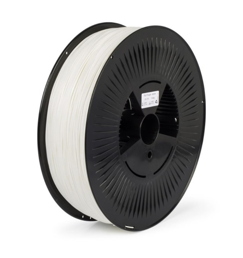 3D Printer Filament REAL PLA Tough 1.75mm Spool of 5Kg White (NLPLATWHITE5000MM175)