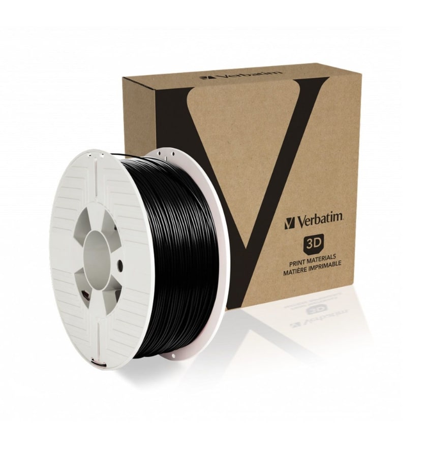 3D Printer Filament Verbatim PETG 1.75mm Spool of 1Kg Black (55052)