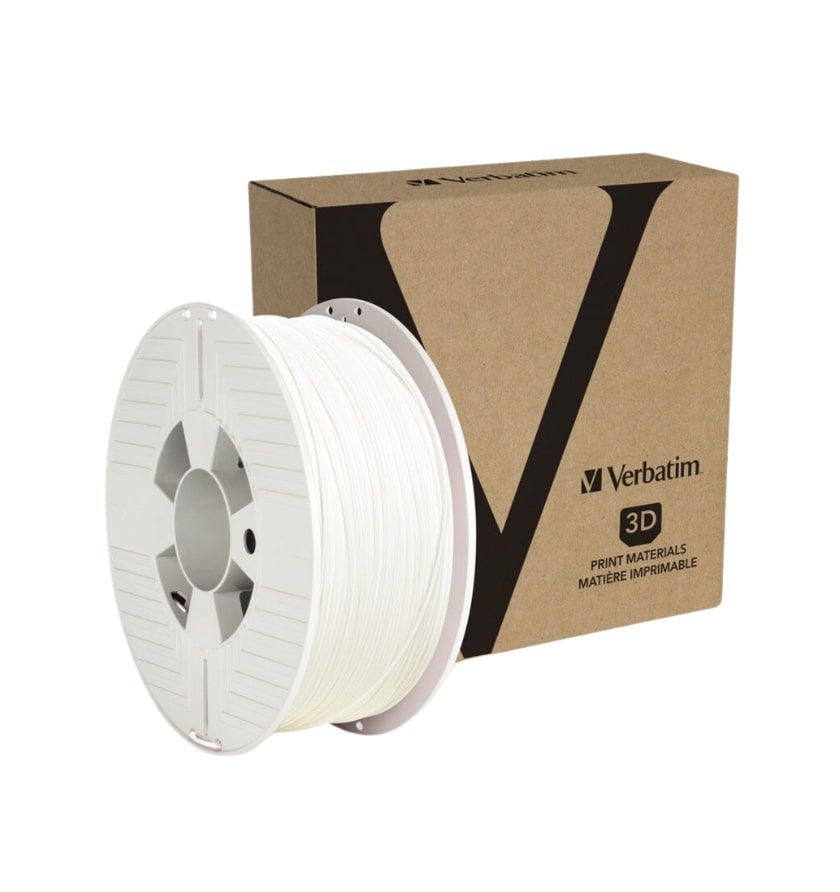 3D Printer Filament Verbatim PETG 1.75mm Spool of 1Kg White (55050)