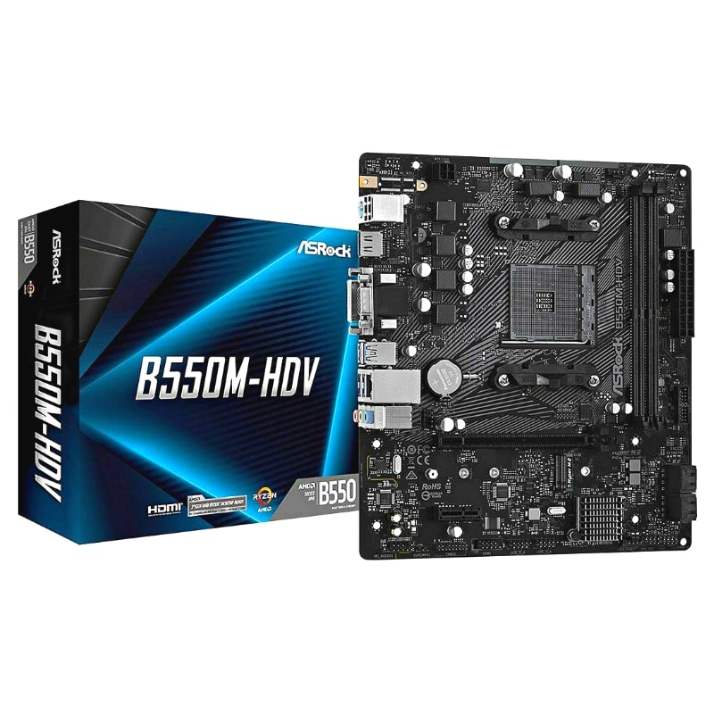 Motherboard ASRock B550M-HDV Micro ATX με AMD AM4 Socket (90-MXBDJ0-A0UAYZ)