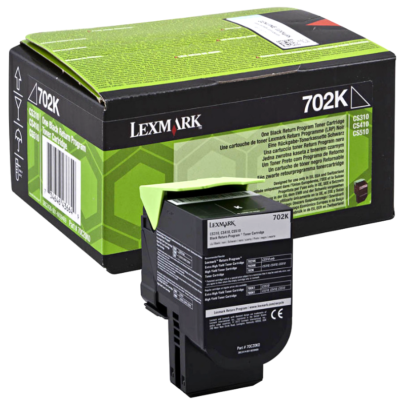 Toner LEXMARK 70C20K0 Black - 1.000 σελ. Γνήσιο (70C20K0)