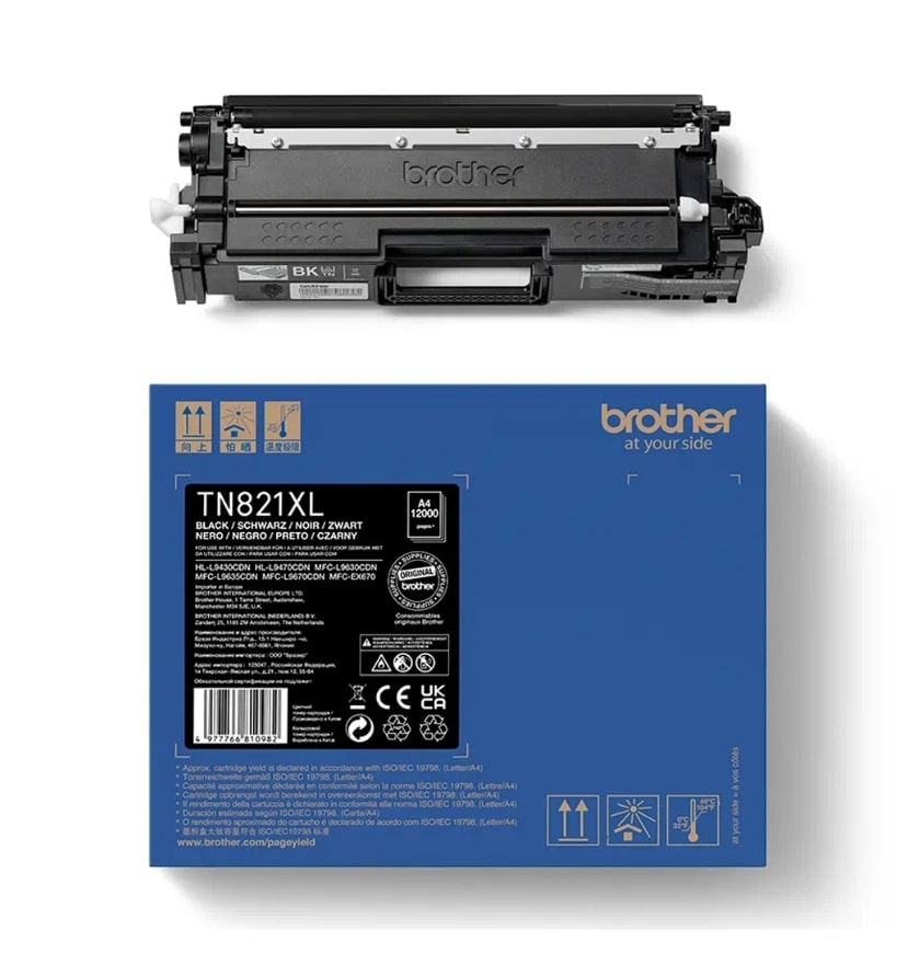 Toner BROTHER TN-821XLBK Black - 12.000 σελ. (TN821XLBK)