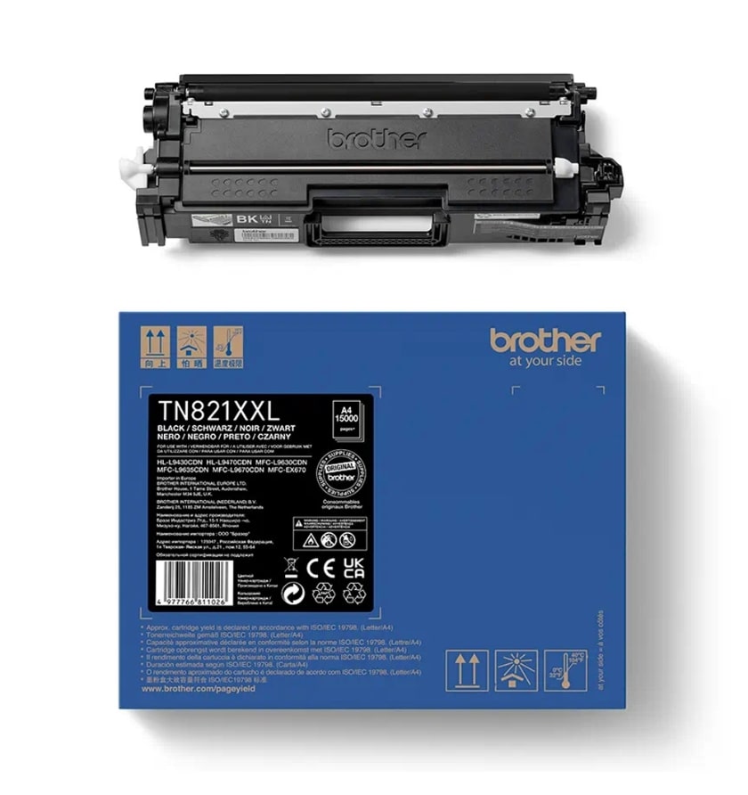 Toner BROTHER TN-821XXLBK Black - 15.000 σελ. (TN821XXLBK)