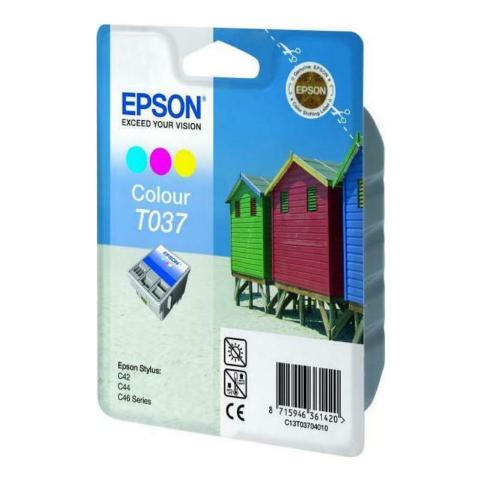 Μελάνι Epson T037 Tri-Color - 180PGS (C13T037040)