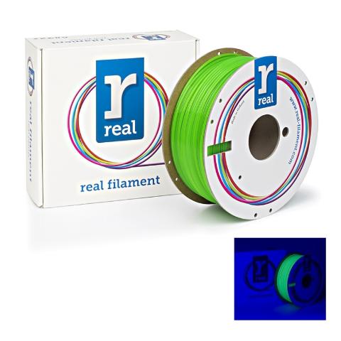 3D Printer Filament REAL PLA 2.85mm Spool of 1Kg Fluorescent Green (NLPLAFGREEN1000MM3)