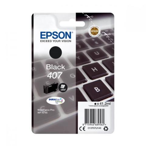 Μελάνι EPSON T07U1 Black Γνήσιο - 2.600 σελ. (C13T07U140)