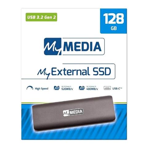 Εξωτερικός Σκληρός Δίσκος SSD VERBATIM MyMedia My External 128GB USB 3.2 (69283)