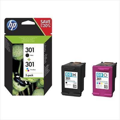 Μελάνι HP 301 Value Pack Black and Tri-color - 355 σελ. (N9J72AE)
