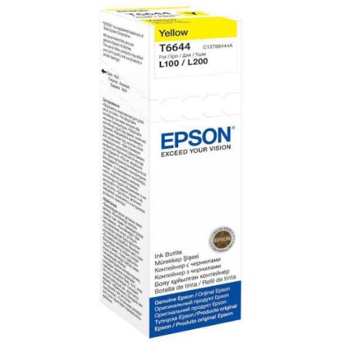 Μελάνι EPSON T66444A Yellow Γνήσιο - 6.500 σελ. (C13T66444A)