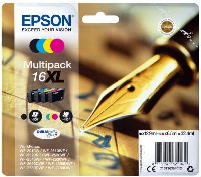 Μελάνι EPSON 16XL T1636 multipack (Black/ Cyan/ Magenta/ Yellow) - (C13T16364012)