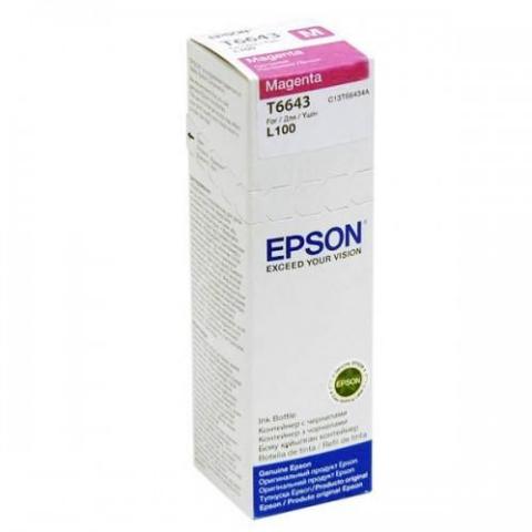 Μελάνι EPSON T66434A Magenta Γνήσιο - 6.500 σελ. (C13T66434A)