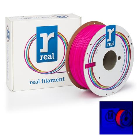 3D Printer Filament REAL PLA 2.85mm Spool of 1Kg Fluorescent Pink (NLPLAFPINK1000MM285)