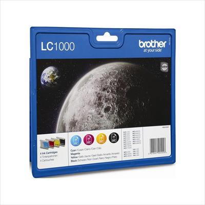 Μελάνι BROTHER LC-1000 Value Pack 4 Colors (Black, Cyan, Magenta, Yellow) - 1.700 σελ.