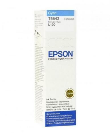 Μελάνι EPSON T66424A Cyan Γνήσιο - 6.500 σελ. (C13T66424A)