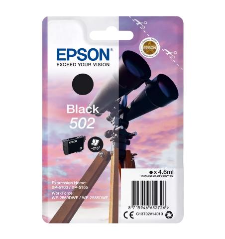 Μελάνι EPSON 502 Black - 210 σελ. (C13T02V14010)