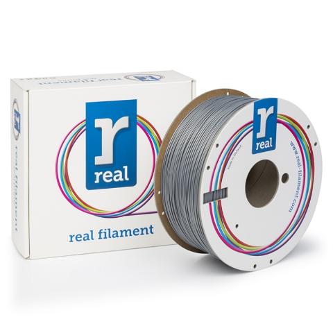 3D Printer Filament REAL ABS 1.75mm Spool of 1Kg Silver (NLABSSILVER1000MM175)