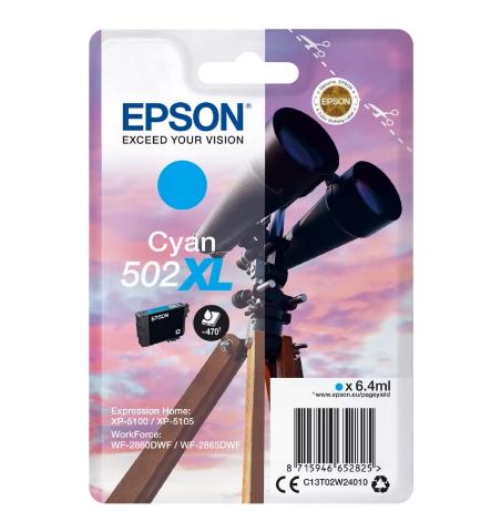Μελάνι EPSON 502XL Cyan - 470 σελ. (C13T02W24010)
